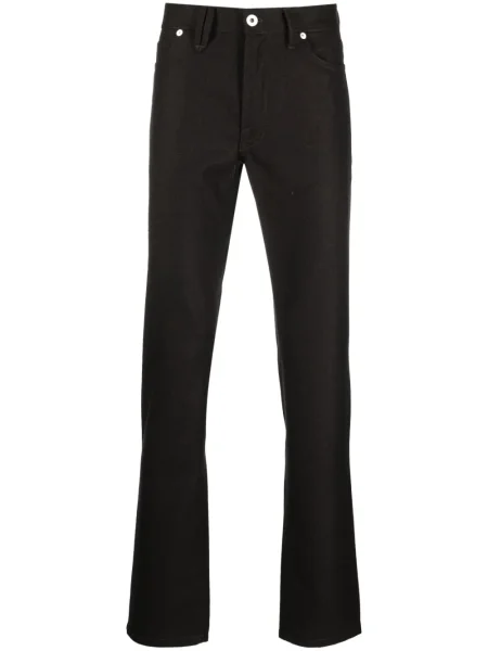 Pantaloni Brioni cu talie joasă maro