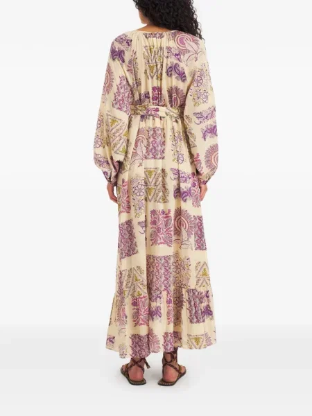 Paisley mintás maxi ruha Antik Batik nyomtatás lila