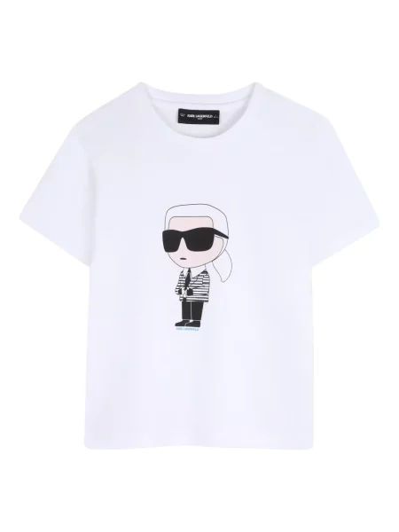 Dětské tričko Karl Lagerfeld bílé