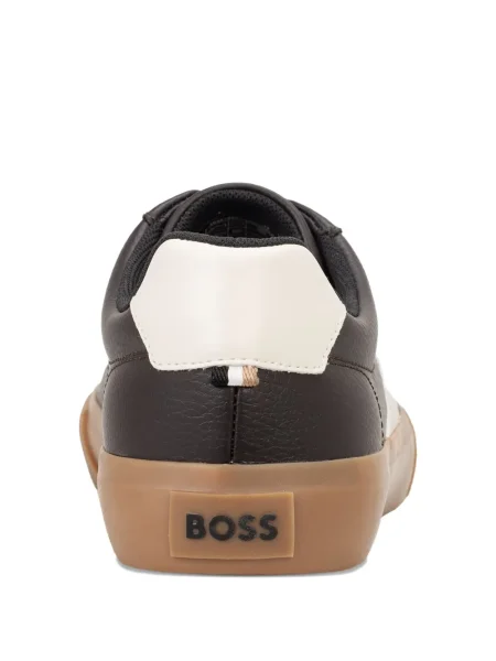 Sneakerși Boss cu șireturi din dantelă maro