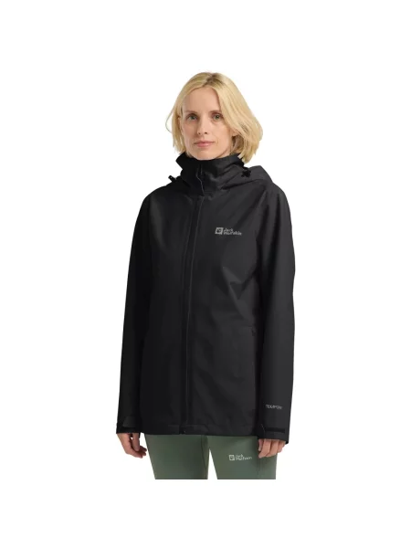 Kurtka przeciwdeszczowa Jack Wolfskin Trailtime 2L black czarna