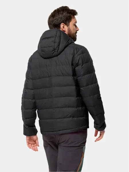 Jack Wolfskin Geacă din puf Ather Down Hoody Negru gri