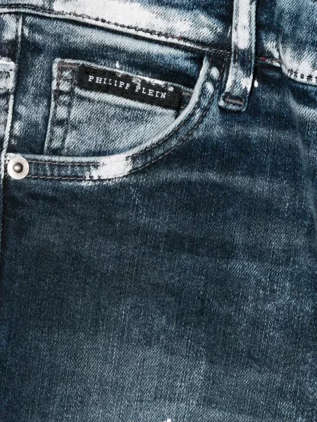 Jeansy dziecięce Philipp Plein niebieskie