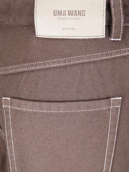 Pantaloni Uma Wang maro