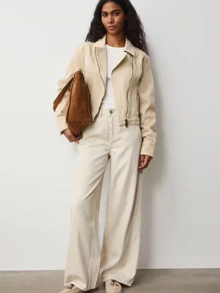 Medicine kurtka jeansowa beżowa
