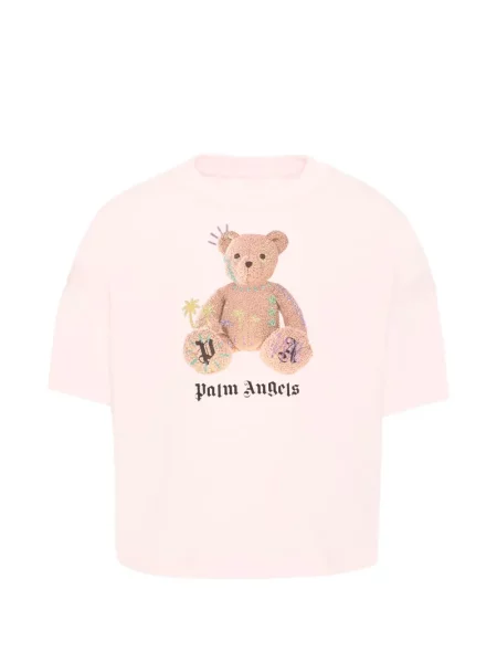 Dětské tričko Palm Angels růžové
