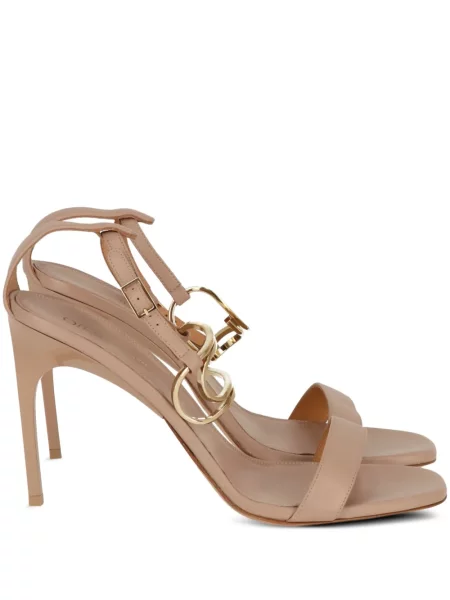 Sandale Off-white din piele alb