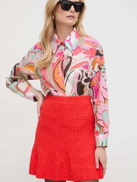 Спідниця Luisa Spagnoli mini розкльошена червоний