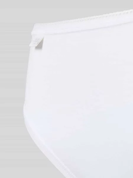 Figi z detalem z logo w zestawie 3 szt. Sloggi białe