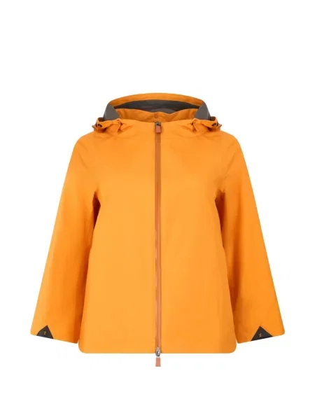 Jachetă cu glugă Herno cu glugă portocaliu