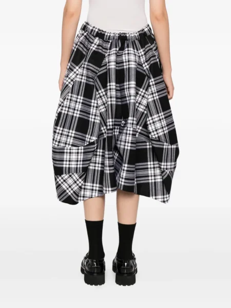 Pantaloni scurți Comme Des Garçons în carouri alb