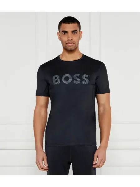 BOSS GREEN Tricou Tee Active | stretch verde