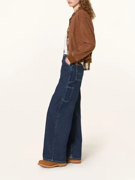 Carhartt Wip Široké Džíny Jens blue stone washed modré
