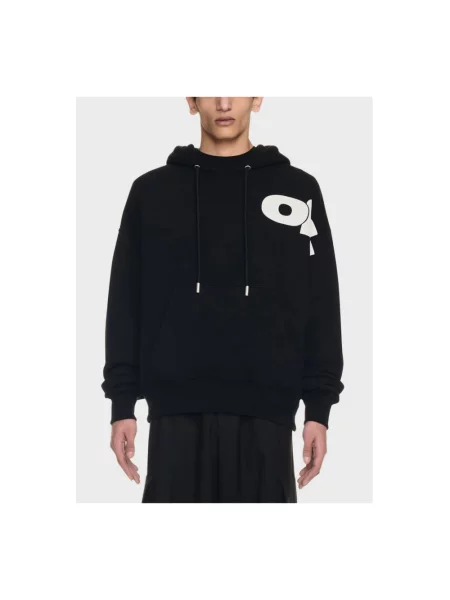 Bluza z kapturem Off-white z kapturem z dżerseju biała