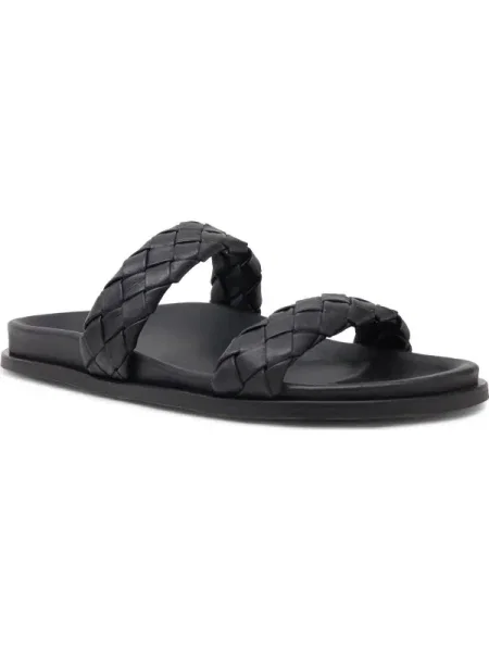 Alohas De piele șlapi negru