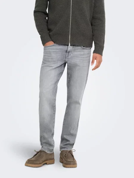 Only & Sons Džínsy ONSWeft denim sivý