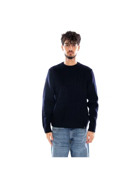 Sweter Carhartt Wip wełniany niebieski