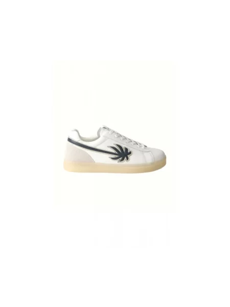 Buty do tenisa Palm Angels skórzane do tenisa białe