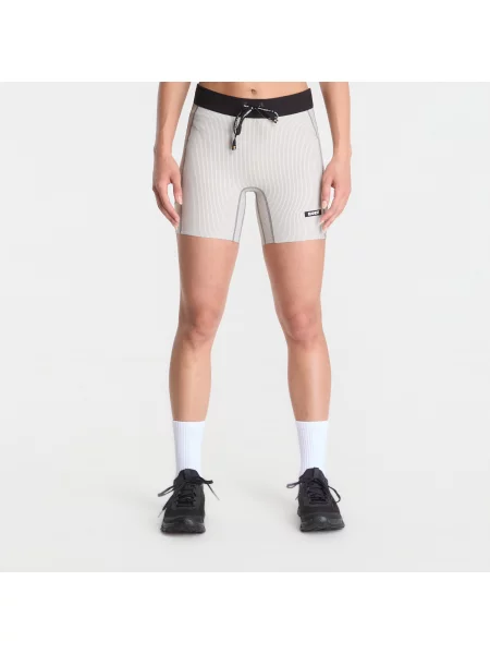 Pantaloni scurți BANDIT Striped Cadence™ 5" Compression Shorts Plaster/ Slate S