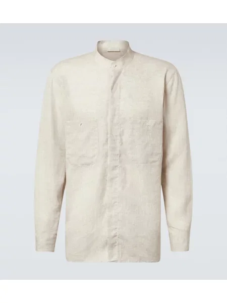 Lanena srajca Saman Amel bež