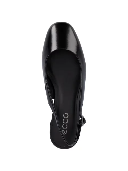Pantofi cu toc Ecco slingback negru