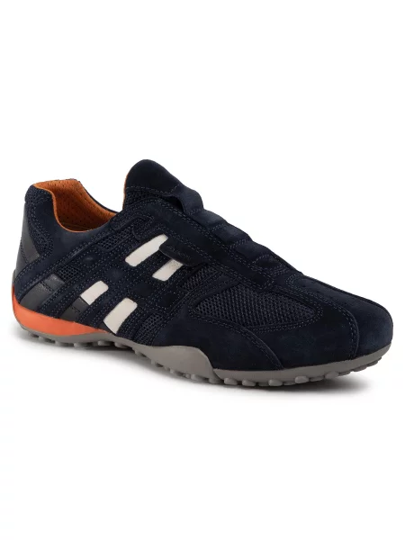 Nizki čevlji Geox U Snake L Navy modra