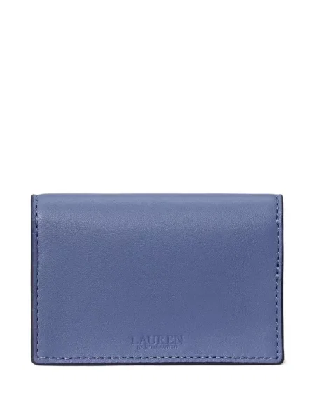 Kožni novčanik Lauren Ralph Lauren plava
