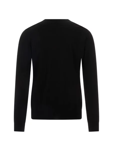 Pulover Kiton cu decolteu rotund negru