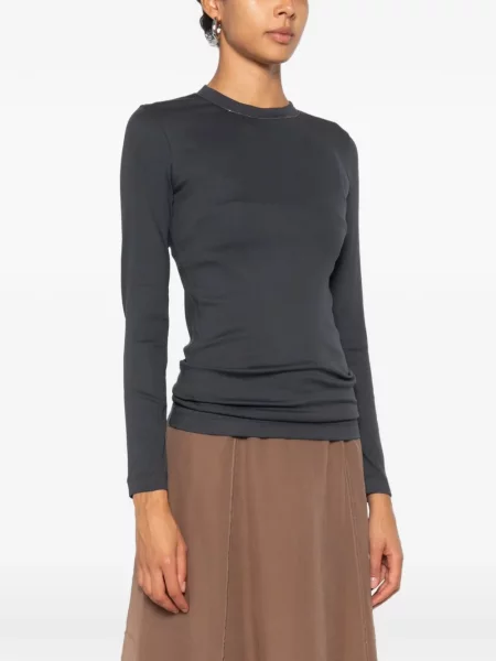Lung tricou Brunello Cucinelli albastru