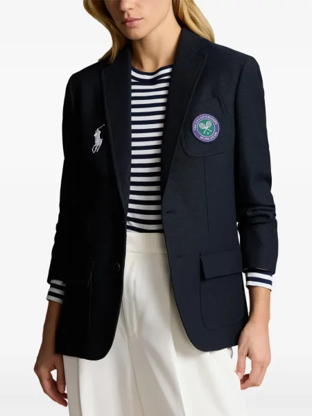 Велурени бягане с яка чорапи Polo Ralph Lauren синьо