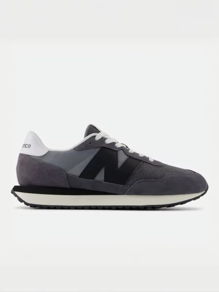 Замшевые повседневные кроссовки New Balance 237 серые