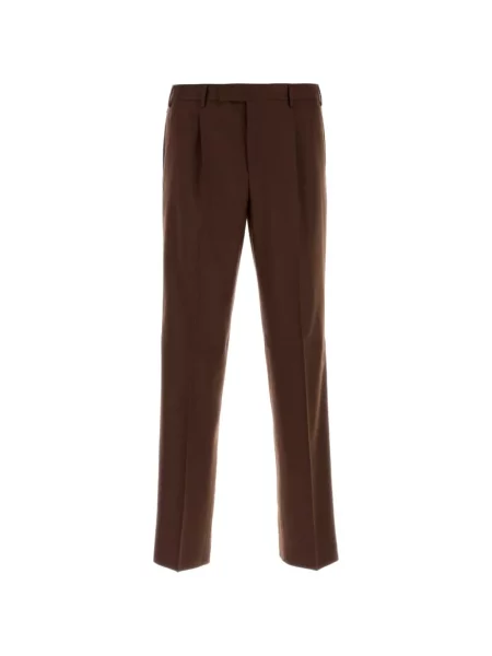 Pantaloni Pt Torino de lână maro