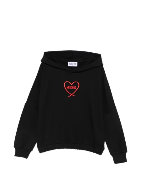 Gyerek kapucnis melegítő felső Moschino fekete