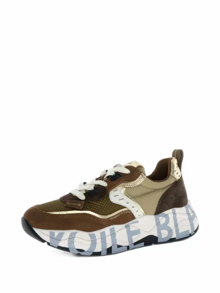 Sneakerși Voile Blanche din piele maro
