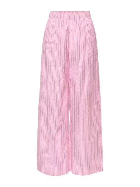 Only Petite Pantaloni ONLLORIS mov liliachiu / roz alb