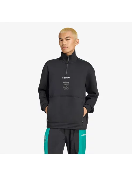 Hanorac cu fermoar Adidas Performance negru