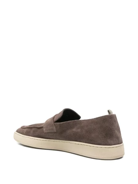 Pantofi loafer Officine Creative cu bretele maro