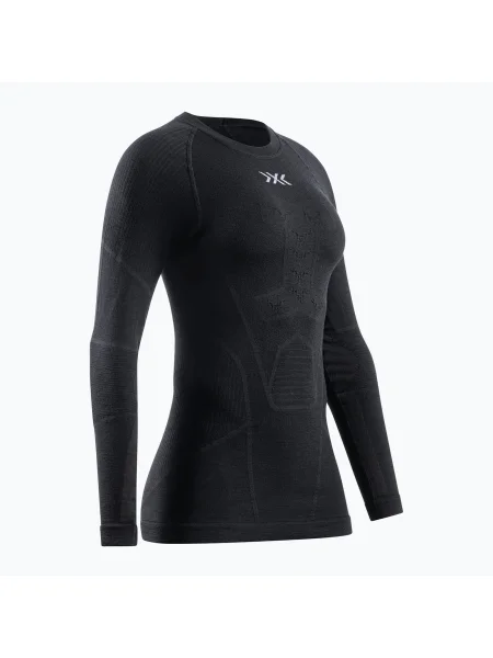Cămașă termoactivă cu mânecă lungă pentru femei X-Bionic Symbio Merino opal negru