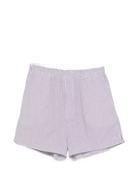 Pantaloni scurți A.p.c. în carouri alb