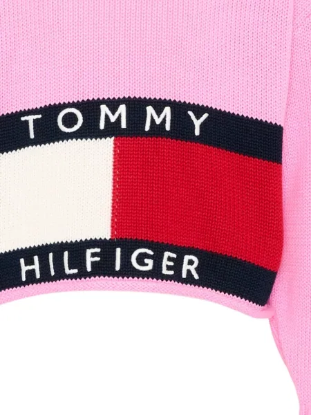 Sweter dziecięcy Tommy Hilfiger różowy