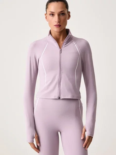 Under Armour rozepínací mikina Meridian Contour fialová
