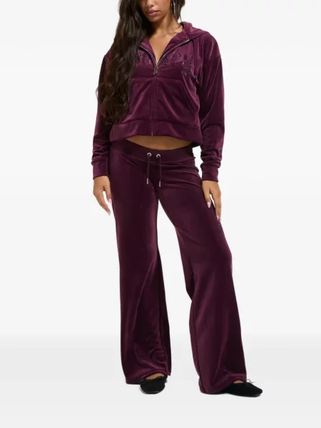 Decupat hanorac cu glugă Juicy Couture violet