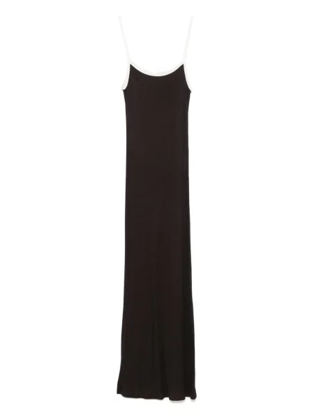 Rochie midi Aya Muse până la genunchi de costum maro