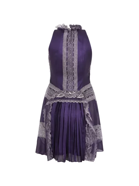 Rochie mini Alberta Ferretti fără mâneci violet