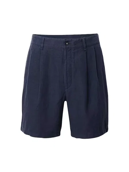 Lniane szorty Rag & Bone niebieskie