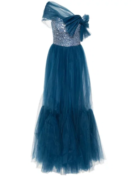 Rochie Gemy Maalouf din tul de costum albastru