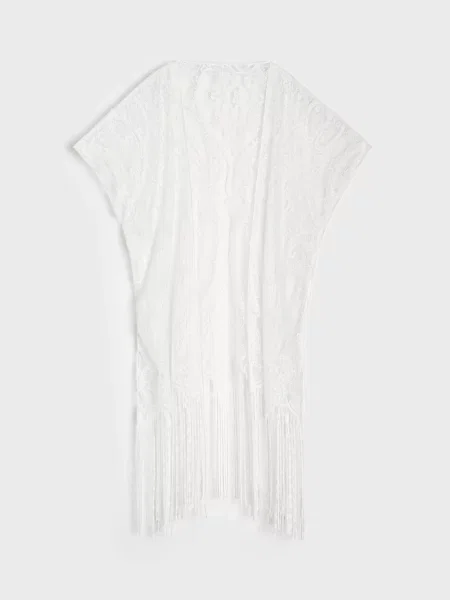 Пончо білий