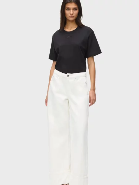 Широкі джинси Karl Lagerfeld білі