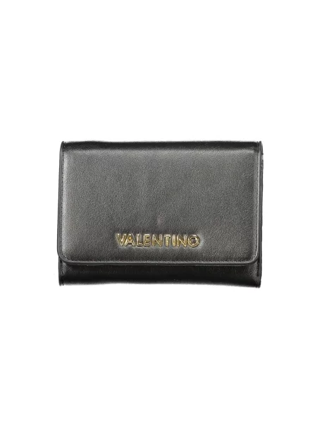 Lniana torebka Valentino Handbags czarna