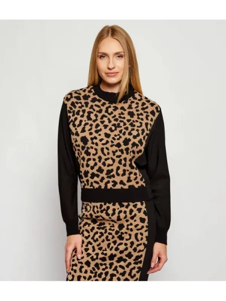 Pulover Marc Cain cu guler înalt negru